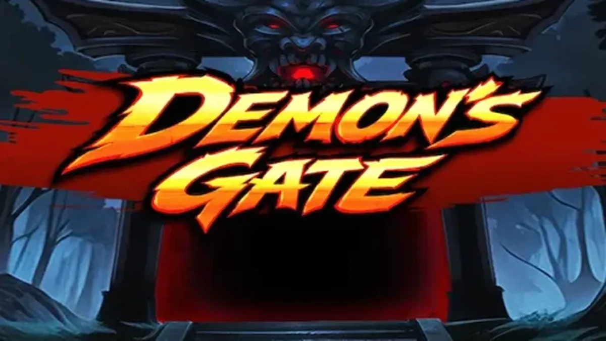 Demon's Gate স্লট গেমের রহস্যময় পোর্টাল এবং গ্লোয়িং রুনি প্রতীক